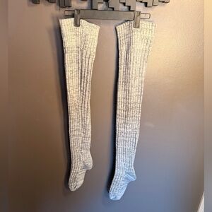 Gray Over-the-Knee Socks